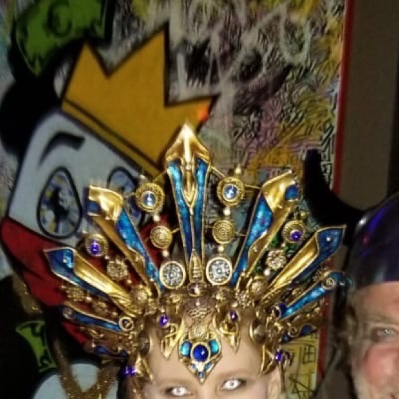 Handmade Queen of the Damned Akasha Aaliyah Crown, blue, excellent quality - Picture 2 of 5